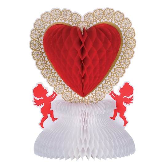 Michaels, Beistle 11" Red & White Valentine Centerpiece – Category: Valentine's Party & Packaging